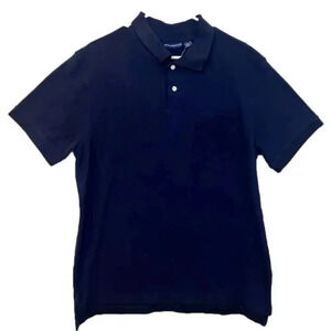 John Ashford Mens Navy Polo Shirt Large